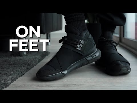 Y-3 Qasa High Triple Black 2 — ON FEET - YouTube