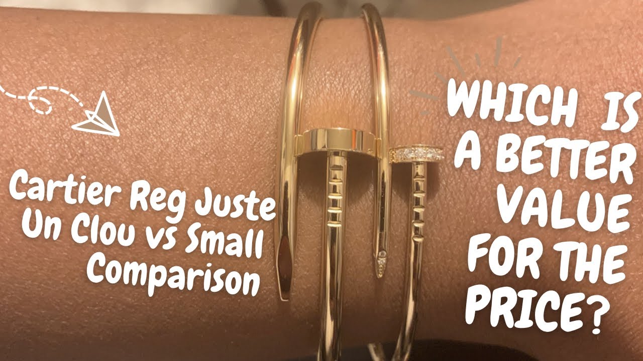 Cartier Juste Un Clou Regular vs Small | Includes cost per gram calculation 