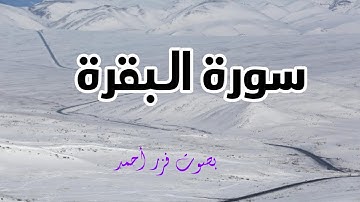 سورة البقرة 💚 القارئ فنزر احمد 🎧 Sourate Al Baqarah