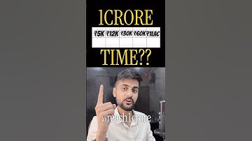 Sip required to reach 1 crore ! #sip