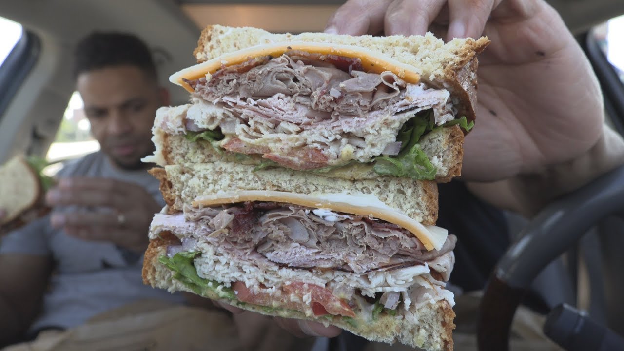 Eating Arby's Triple Decker Sandwich @hodgetwins challenges of globalization
