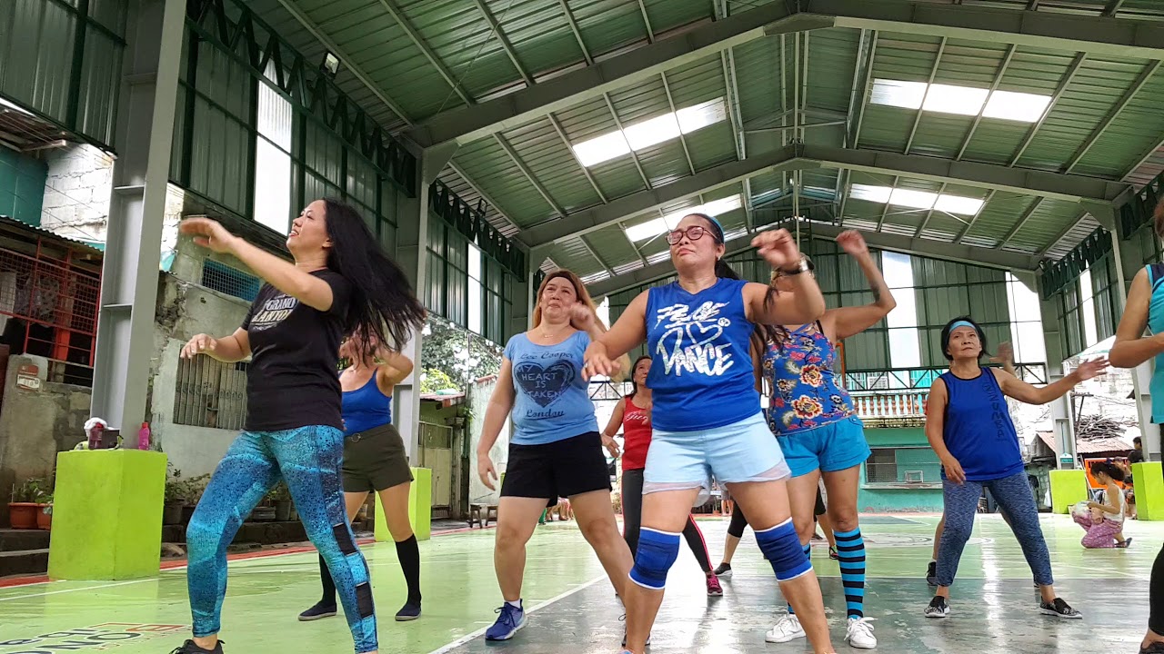 Zumba gold in blue mode 10 dancing in the street