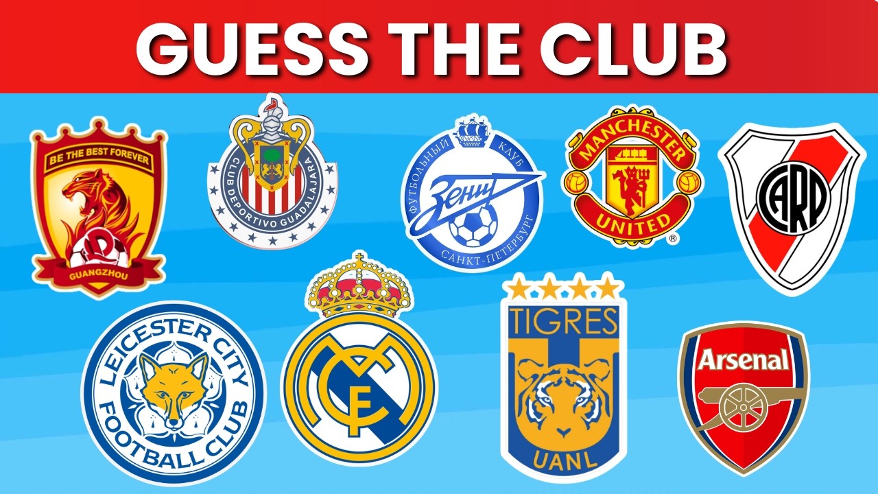 GUESS THE FOOTBALL CLUB | FOOTBALL TEAM LOGO QUIZ
