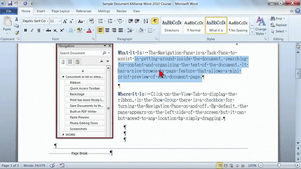 Hidden Microsoft Word Features