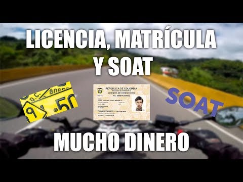 Licencia, SOAT y Matrícula para MOTO