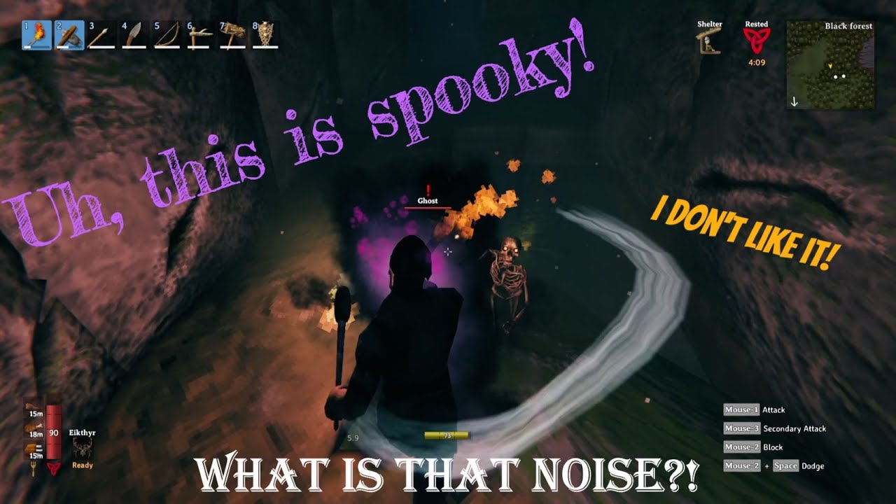 Exploring my First Tomb, Building a Smelter and a Forge (Valheim)