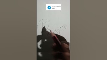 how to draw easy name Priya ♥️ #shorts #ytshorts #youtubeshorts #anil3d #tiktok #fyp