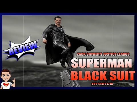 Superman Black Suit - Liga da Justiça - Iron Studios - Zack Snyder's Justice League - Statue