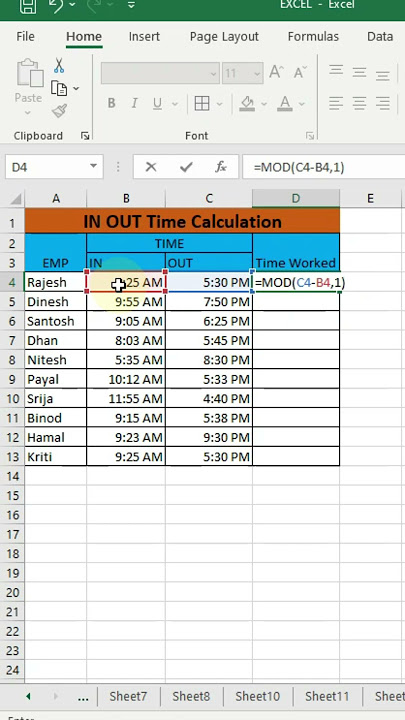 HR System In Excel