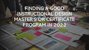 How to find the best Instructional Design Master