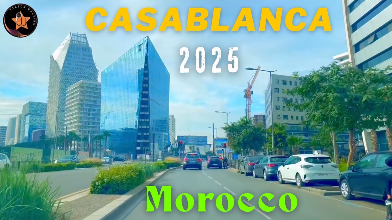 Driving through the streets, alleys and tunnels of Casablanca Morocco 2025 🇲🇦 ( Person Walking