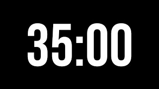 35 Minute Timer  | Black Screen Timer Without Tick Sounds | 2100 Seconds Timer