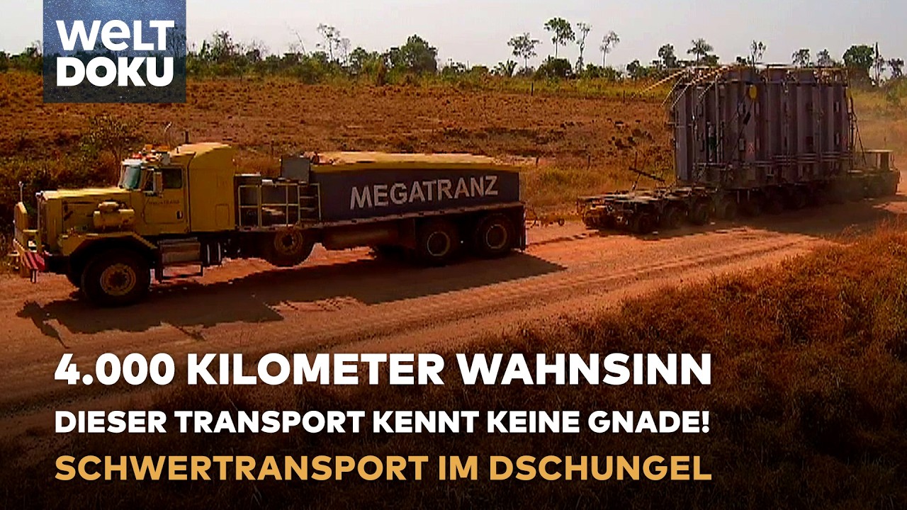 SCHWERTRANSPORT MITTEN IM DSCHUNGEL: 200 Tonnen per LKW durch die 