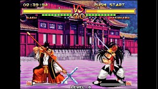 Gaoh vs Haohmaru (Hardest AI) - Samurai Shodown V Perfect Arcade Mode