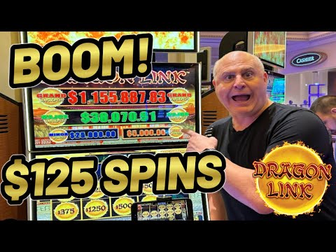 DESTROYING DRAGON LINK SLOTS AT $125/SPIN IN LAS VEGAS!