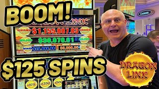Famous DESTROYING DRAGON LINK SLOTS AT $125/SPIN IN LAS VEGAS! Wealth