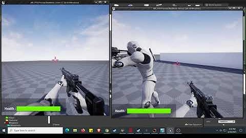 Unreal Engine Multplayer Blueprints Shooter Course Progress 2 - Animations Weapon Switching Pistols