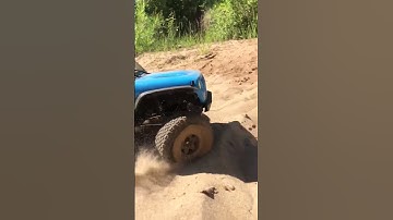 Axial SCX10III Wrangler Rubicon Sand Testing Tires Rc Traxxas Trx-4 | #shorts