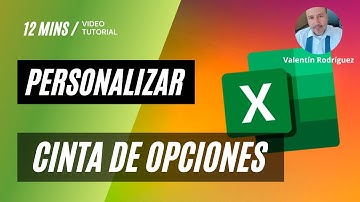 Curso de Excel  - Personalizar la cinta de opciones