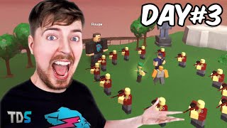 TDS Last To Leave The Circle Wins $500,000  Tower Defense Simulator Roblox/MrBeast