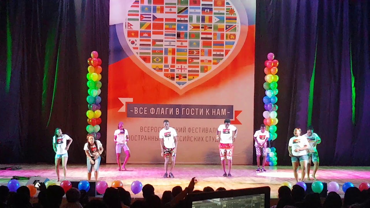 African dance in russia/африканский танец в России