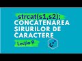 Concatenarea șirurilor de caractere în C++ | Explicație completă strcat + exemplu pas cu pas