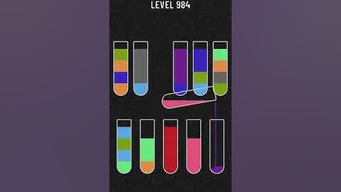 Water Sort Puzzle   level 984 Mobile Cell Phone Game Walkthrough Android / Apple