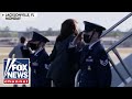 Kamala Harris avoids saluting military members