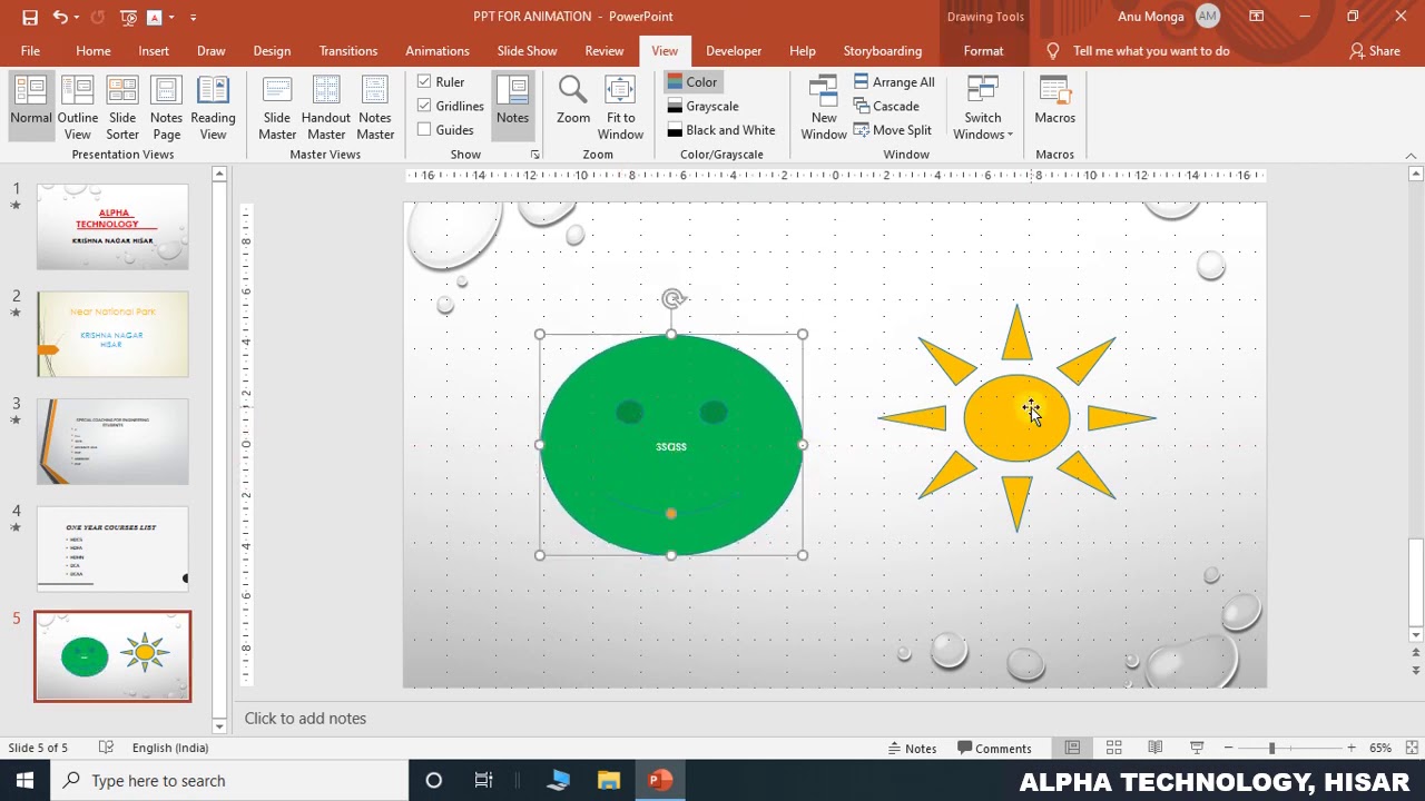 View Tab in PowerPoint 2019 in Hindi || By : Pooja Bhardwaj