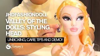 First Look Jhdfashiondoll Valley Of The Dolls Styling Head Unboxing, Care Tips Demonstration