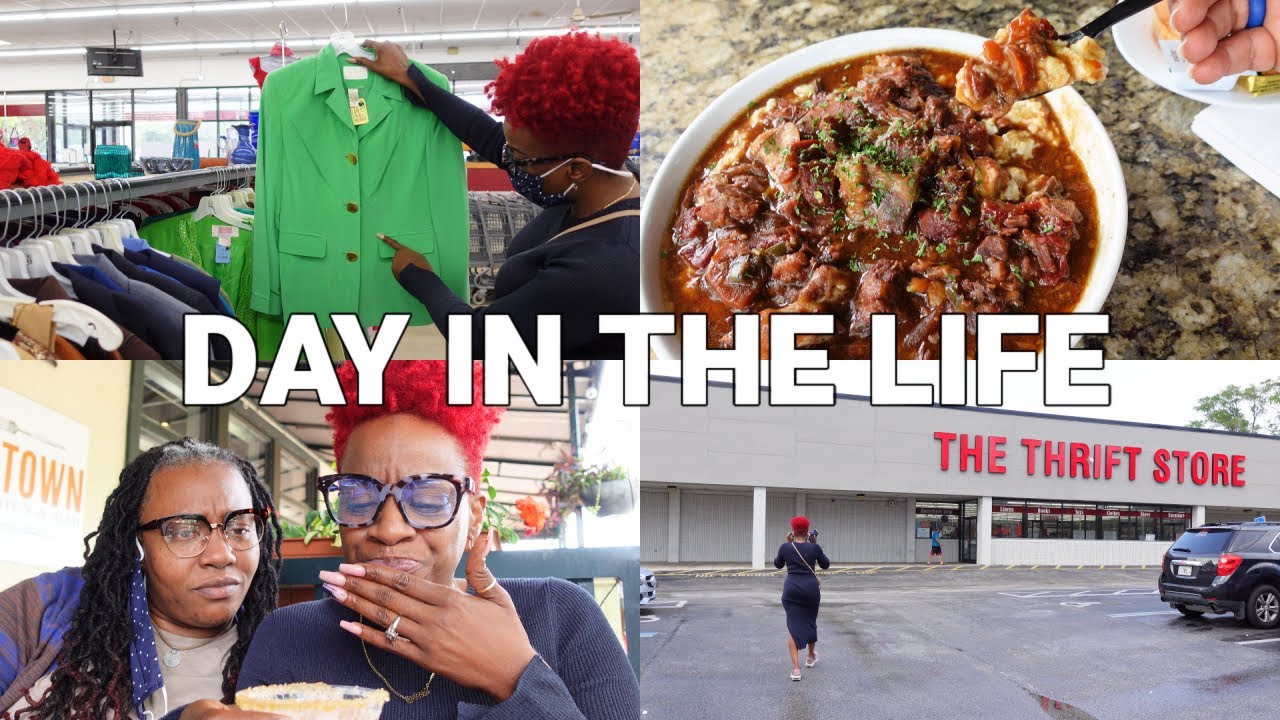 30 MINS TO THRIFT! Trying a New Restaurant + Necklace Repair 