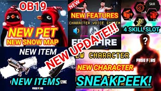 NEW UPDATE!!! OB19 NEW SNOW MAP, NEW PET, NEW ITEMS, 4 SKILL SLOTS, NEW SYSTEM || FREE FIRE || screenshot 4