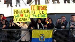 Swy22 - Ecuadorian Delegation Departure From Yokohama Port, Japan.