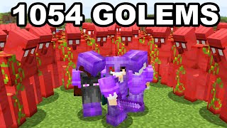Using 1054 Blood Golems To Take Over This Minecraft SMP...