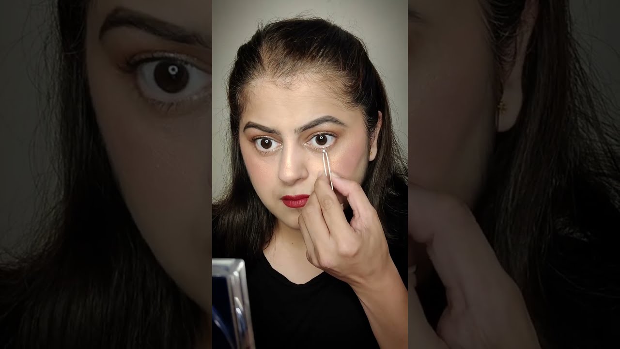 RHINESTONES to glam up the eye makeup! ❤️ 