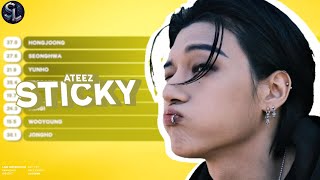 [AI COVER] ATEEZ — Sticky (KISS OF LIFE) | Line Distribution