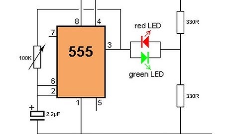 Bipolar LED Driver using 555 Timer IC with variable speed control