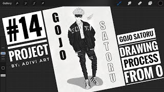 Coming Soon Gojo Satoru Hypebeast - Jujutsu Kaisen - Drawing Process From 0