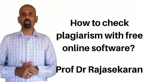Free online tools | plagiarism checking #profdrrajasekaran #research #plagiarism