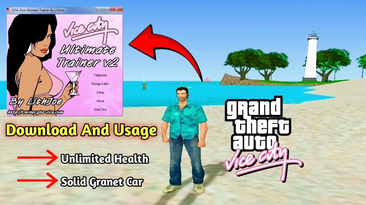 Trainers for GTA Vice City: 8 trainers for GTA Vice City