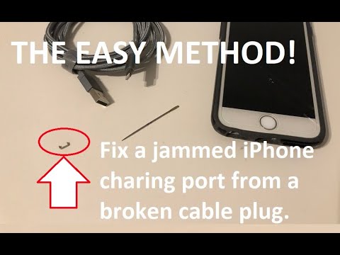 Fix an iPhone jammed plug stuck in the charging port