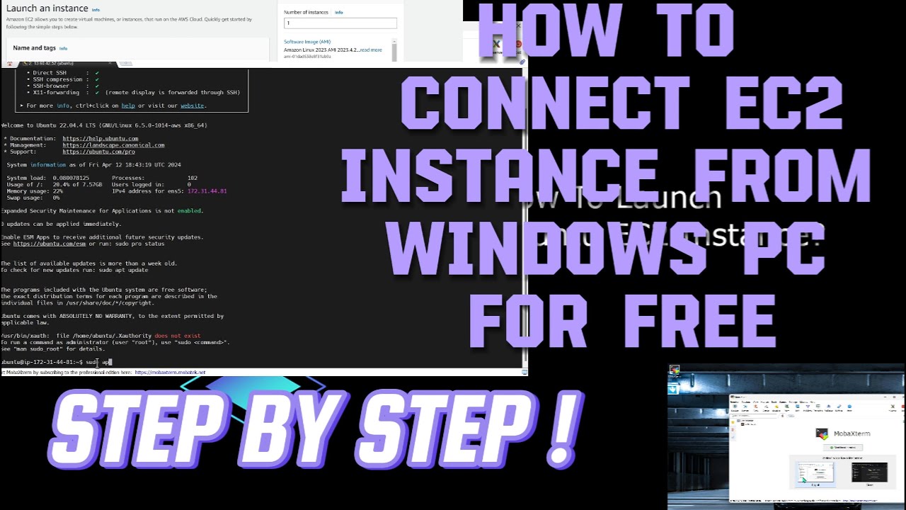 How to connect AWS EC2 instance from windows laptop for free - YouTube