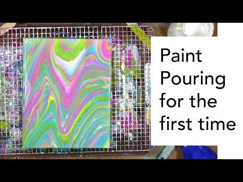 Paint Pouring Tips for the First-Timer: Reverse Canvas Frame Experiment