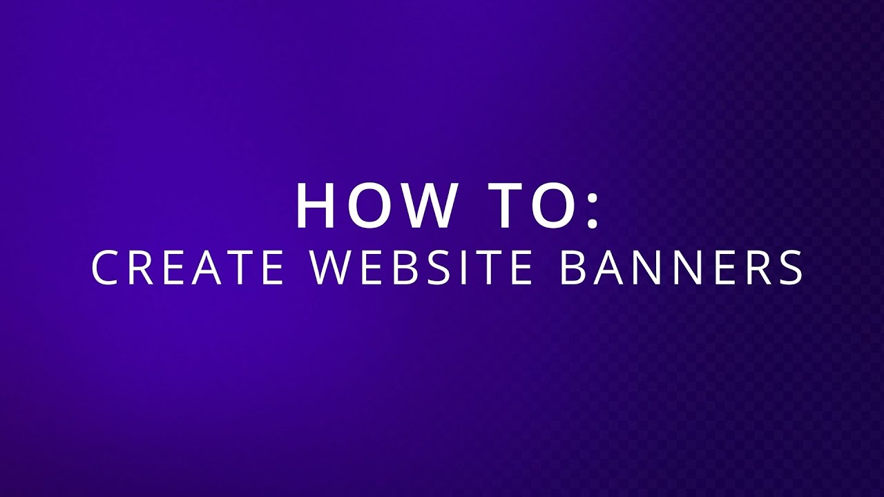 Studio 3D -  How to Create Website banners