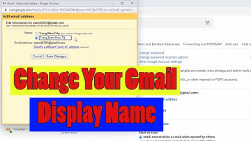 How to Change Your Sender Name in Gmail | Change Your Gmail Display Name
