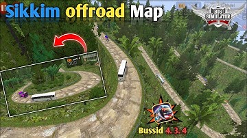 Sikkim offroad Map | sikkim forest offroad #sikkimoffroad #sikkimhills #offroadmapbussid #mapmod