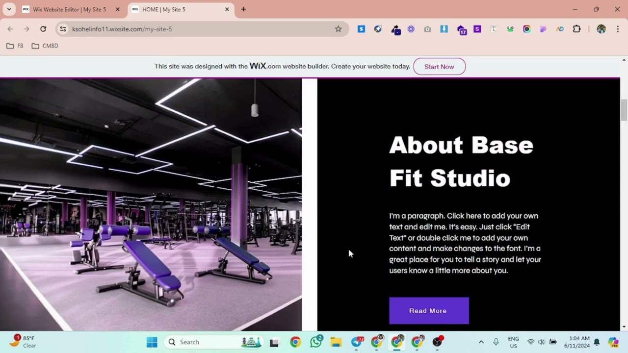 The Fitness and Gym Website