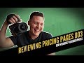 REVIEWING PRICING PAGES for Wedding Videographers 003 🎥🎥 | How To Film Weddings