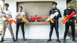 Alpha Nerf War : Captain Alpha Nerf Guns Fight XICMAN Special Nerf Guns Thieves Group