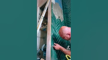 Herringbone shower tiling action 🔥 #nwlondontilers #shorts